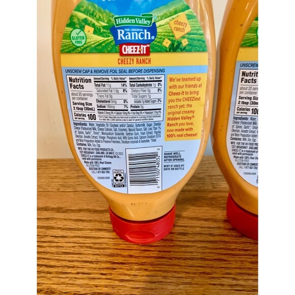 2x Hidden Valley Ranch Cheez It Dressing 20oz Bottle NEW B/B/D 1-2025 Salad Wing - Picture 5 of 7